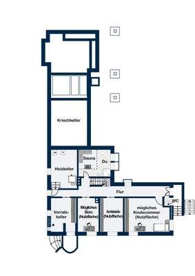 Grundriss Soutterain