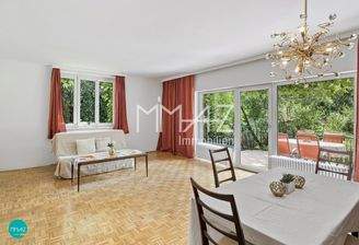 Wohnzimmer mit Ausgang Terrasse