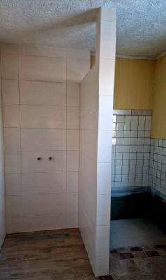 Begonnener Ausbau Dusche und WM-Stellplatz EG