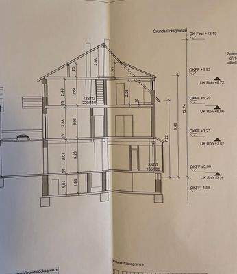 Skizze Gebäudeschnitt
