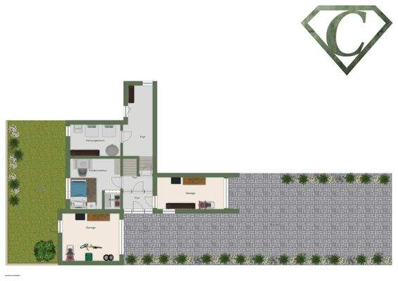 Grundriss UG2 und UG3