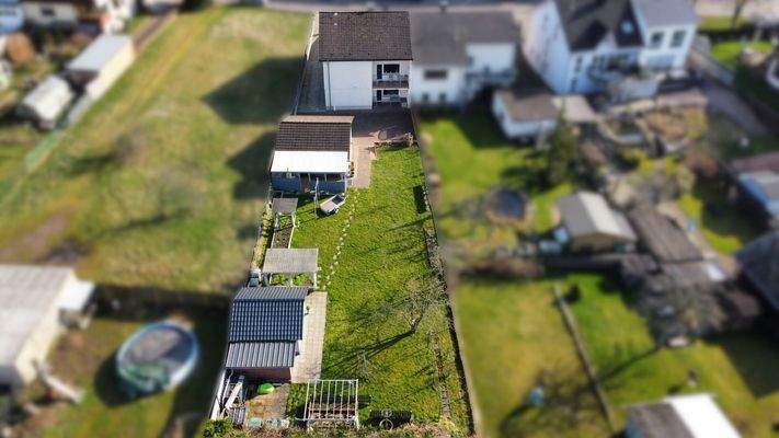 Garten, Gebäuderückseite