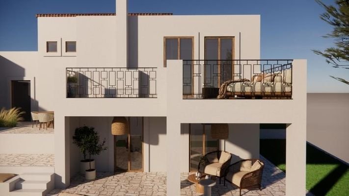 Kreta, Roussospiti: Neubau-Projekt! Villa mit Meerblick, privatem Garten und absoluter Privatsphäre zu verkaufen