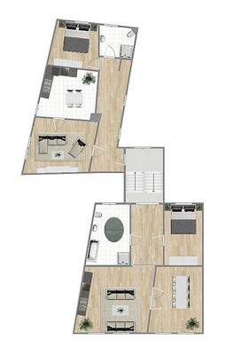 Stadtweg 4 Grundriss 1. Obergeschoss (nicht maßstabsgetreu)