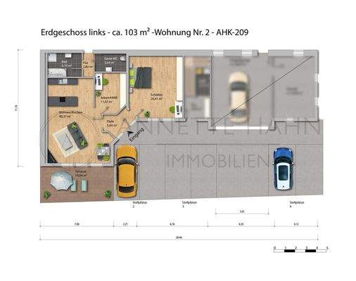 (Whg. 2) EG links Whg-Nr. 2