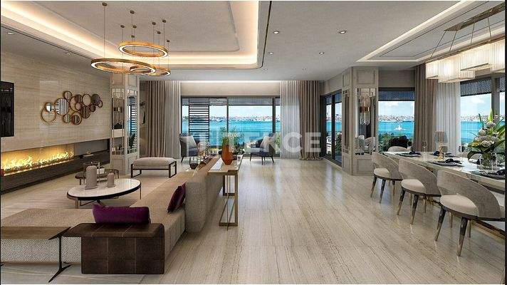 Apartments with Horizontal Architecture and Sea View in Üsküdar