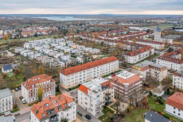 Eigentumswohnung | Luftbild - Blick zum Markkleeberger See