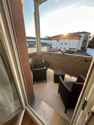 Balkonaussicht nach Westen