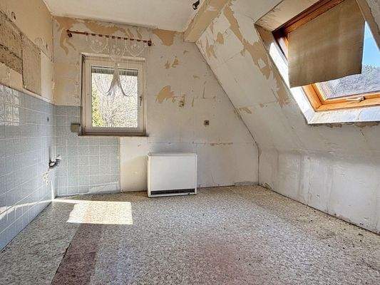 Küche im Dachgeschoss