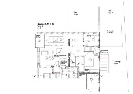 Grundriss 2. OG -WHG 5
