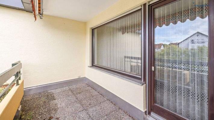 Balkon am Wohnzimmer