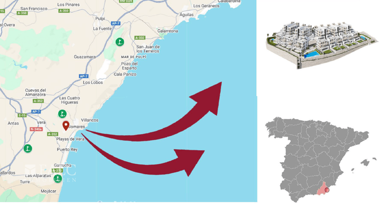 map of location / mapa region