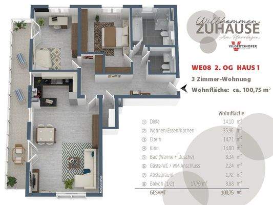 Grundriss Wohnung 08