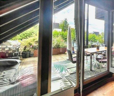 Terrasse mit Blick bis Göttingen