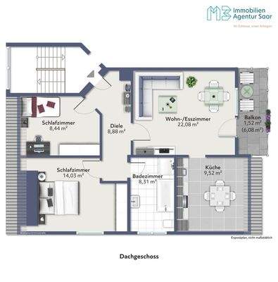 Zentrale Eigentumswohnung in Saarlouis-Roden