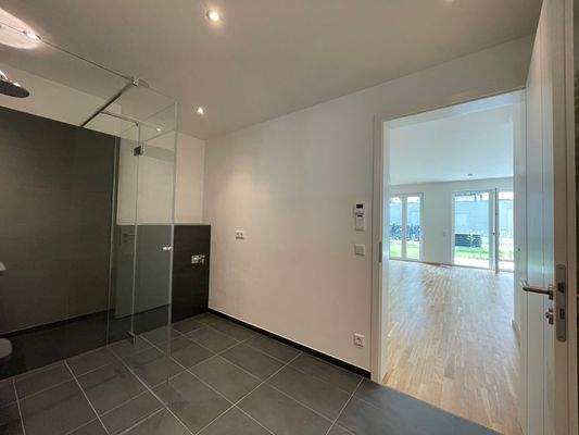 Blick zum Wohnbereich