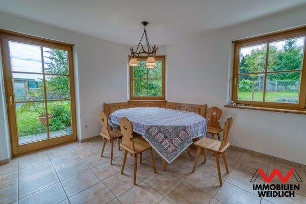 Essbereich im Wohnzimmer