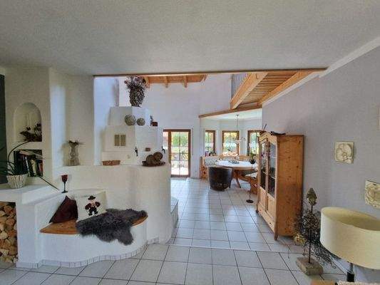 Blick vom Wohnbereich