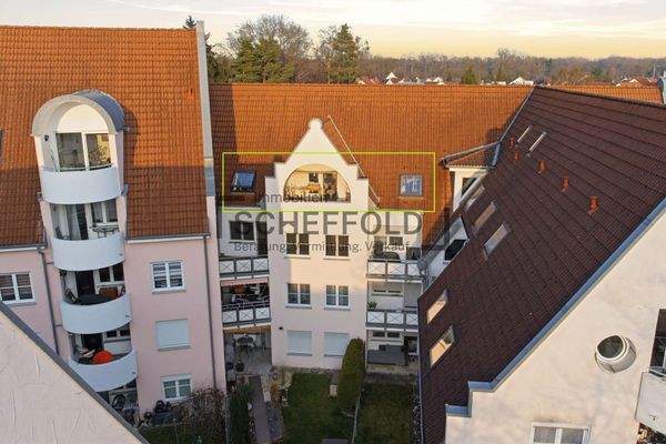 Ansicht West markiert