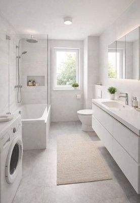 Bad mit Einrichtungsbeispiel