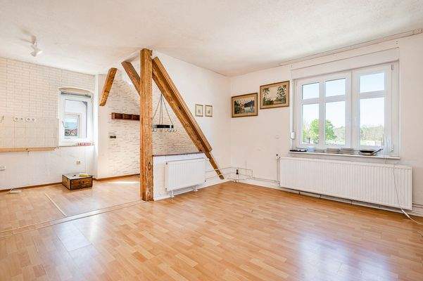 offene Küche und Wohnbereich