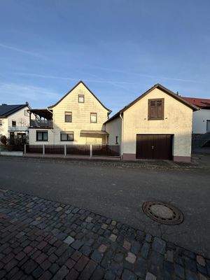 Blick auf die Garage 