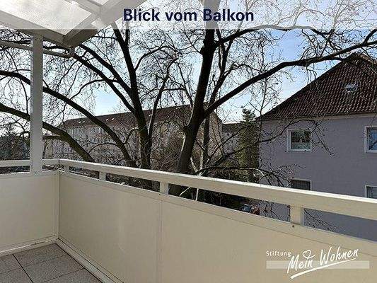 Blick vom Balkon