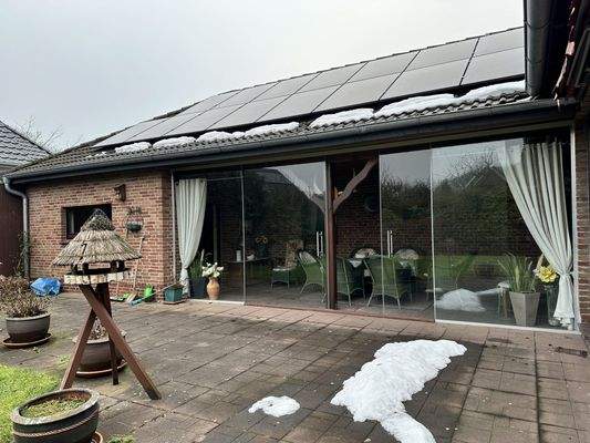  Terrasse: überdcht & verglast