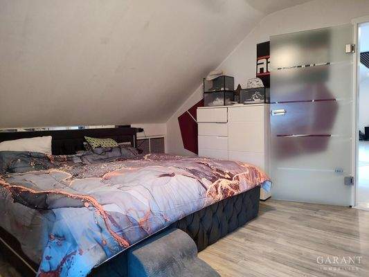 Schlafen Dachgeschoß.