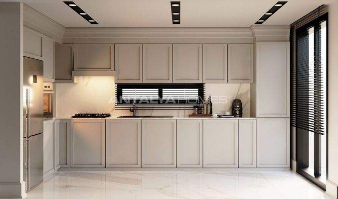 4-Bedroom Houses with Pool and Garden in Dosemealti