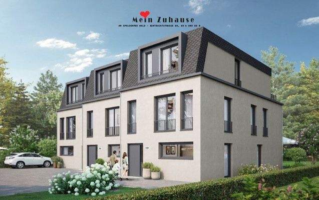 Visualisierung der Häuser von vorne