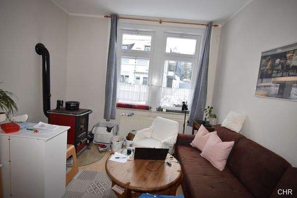 Wohnzimmer mit Kaminofen