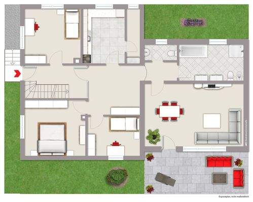 Grundriss EG Wohnung