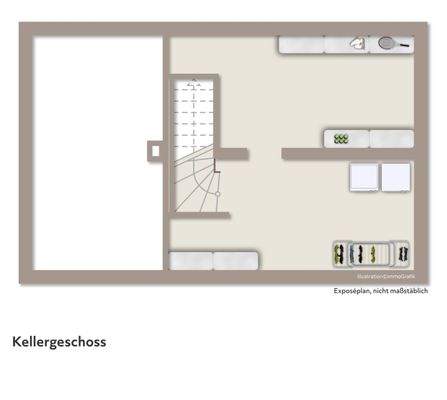 Grundriss Nebenhaus - Kellergeschoss