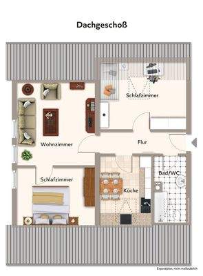 Grundriß nicht maßstabsgerecht