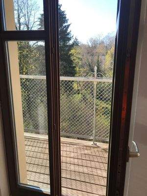 Blick auf den Balkon