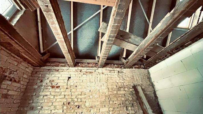 Blick vom Erdgeschoss in das Obergeschoss