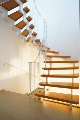 Treppe zum Dachgeschoss