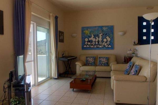 Crete, Plaka Elounda: Villa with swimming pool and panoramic views above Plaka