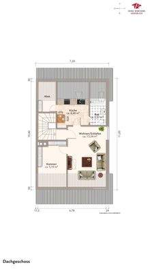 Grundriss - Dachgeschoß