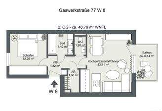 Gaswerkstraße 77 W 8 - 2D-Grundriss