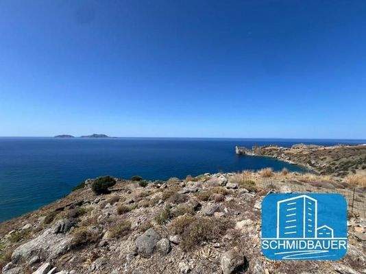 Kreta, Agios Pavlos: Riesiges Küstengrundstück mit Baugenehmigung zu verkaufen