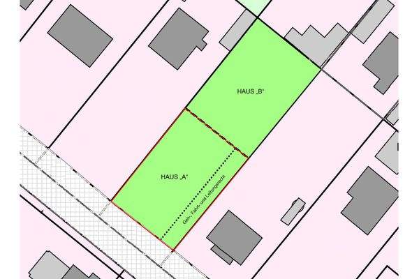Grundstück Skizze - Haus A
