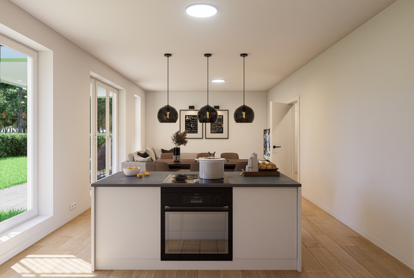 Visualisierung Wohn-/Esszimmer