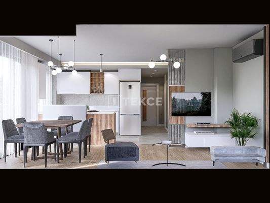 Flats Close to the Sea and Shopping Mall in Antalya Lara