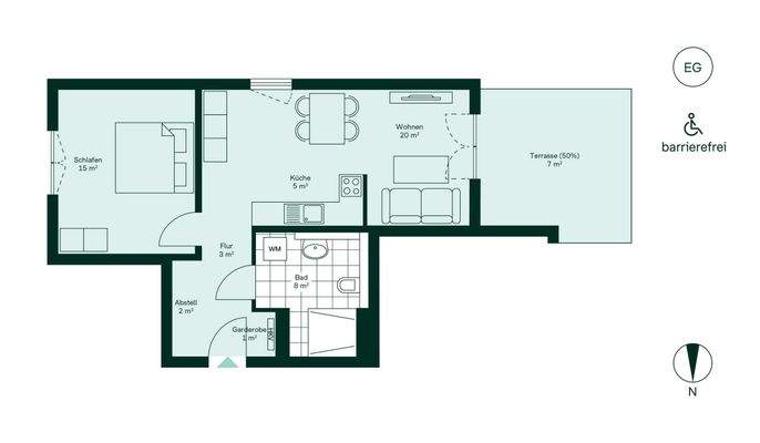 Grundriss der Eigentumswohnung