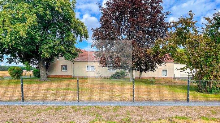 Garten mit neuem Zaun