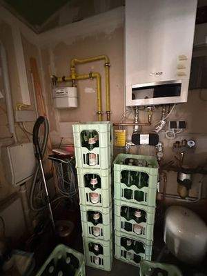 Hausanschlussraum und Hezung