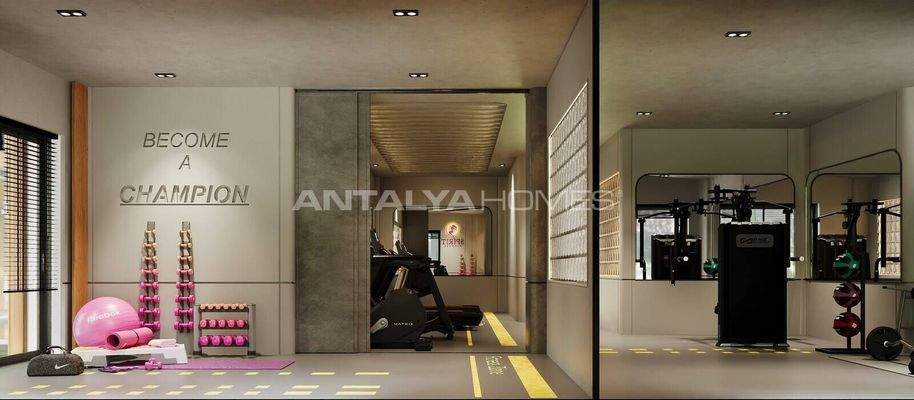 Flats with Rich Social Amenities near the Beach in Alanya