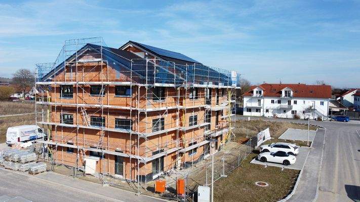 Außenansicht aktueller  Baufortschritt